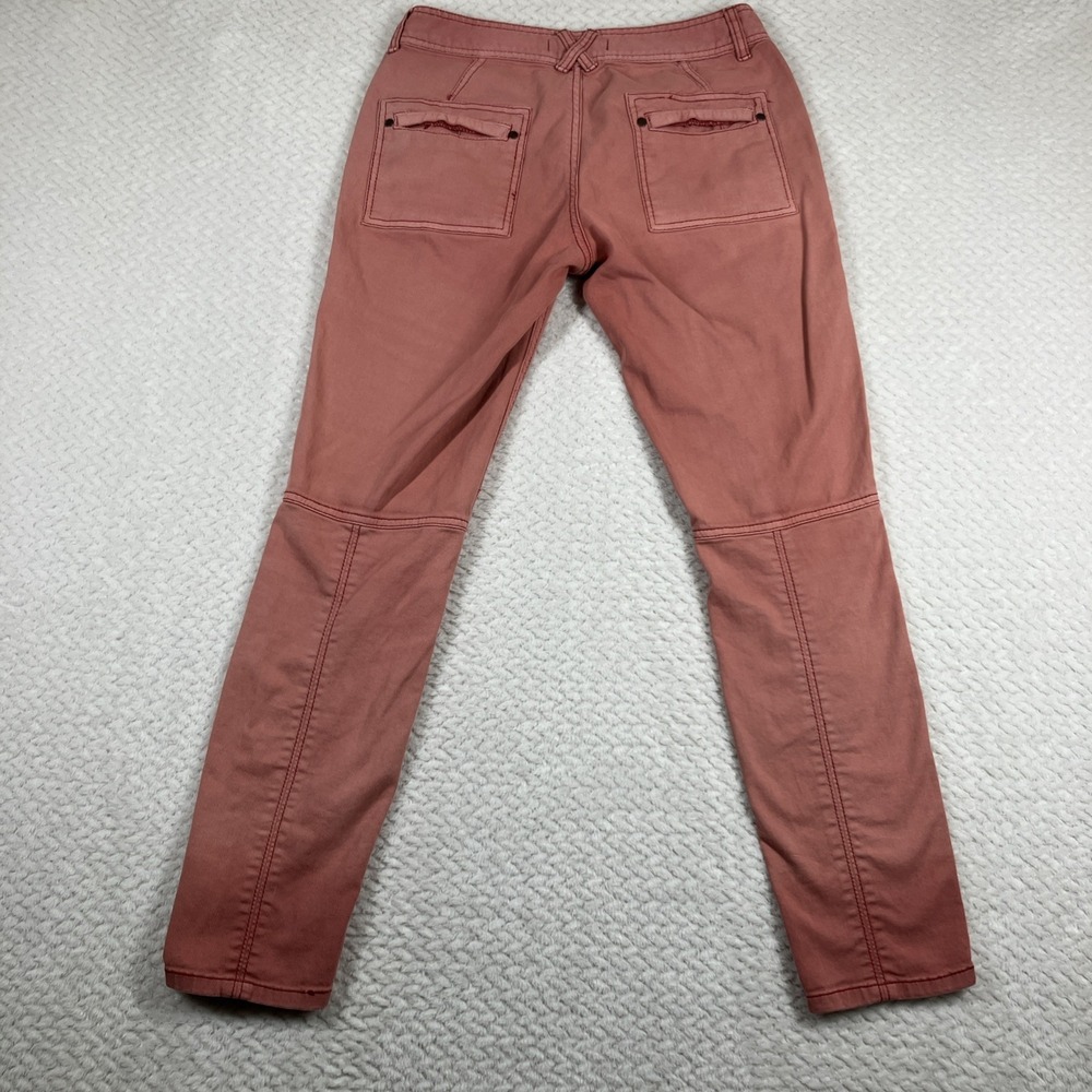 Free People Women 27 Pants Pink Straight Cargo Boho - Picture 2 of 7